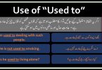 Used to with Urdu Explanation and Sentences English Structures