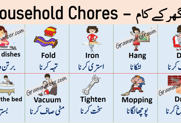 House Chores Meaning In Urdu