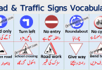 Road and Traffic Signs Vocabulary List in Urdu or Hindi download PDF Book learn common useful traffic signs and road signs with Urdu and Hindi for improving your English vocabulary.