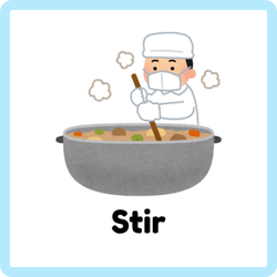 Stir Kitchen Verbs