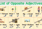 List of Opposite Adjectives in English with Urdu or Hindi learn opposite adjectives with their meanings in Urdu and Hindi for enhancing your English vocabulary.