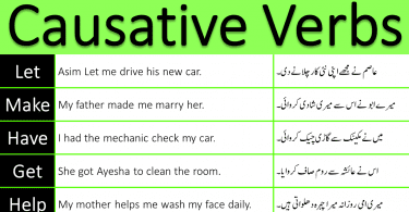 causative verbs in English through Urdu
