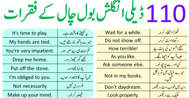 110 Daily English Speaking Practice Sentences with Urdu Translation