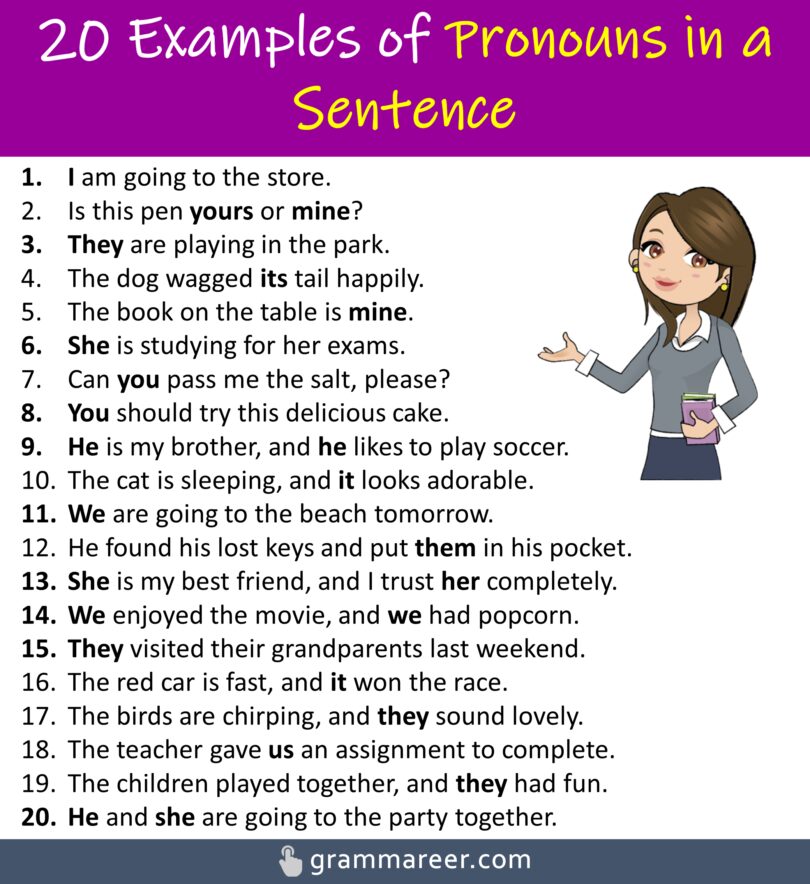 20-examples-of-pronouns-in-a-sentence-grammareer