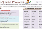 Indefinite Pronouns with Examples