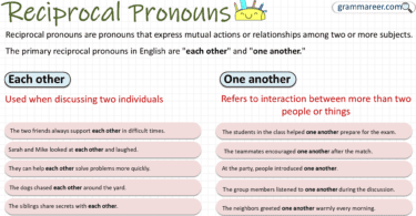 Learn Reciprocal Pronouns