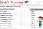 Reflexive Pronouns with Examples