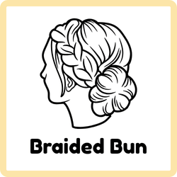 Braided Bun hairstyle for women – elegant style example