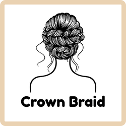 Crown Braid hairstyle around the head