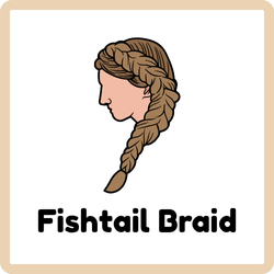 Fishtail Braid hairstyle for women – woven braid example