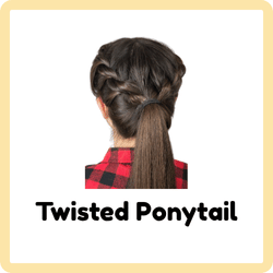 Twisted Ponytail hairstyle for women – twisted hair example