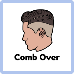 Men Haircut Comb Over