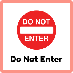 Do Not Enter