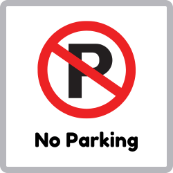No Parking - Road Signs Names