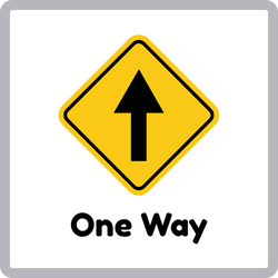 One Way - Road Signs Names