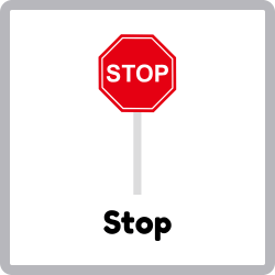Stop - Road Signs Names